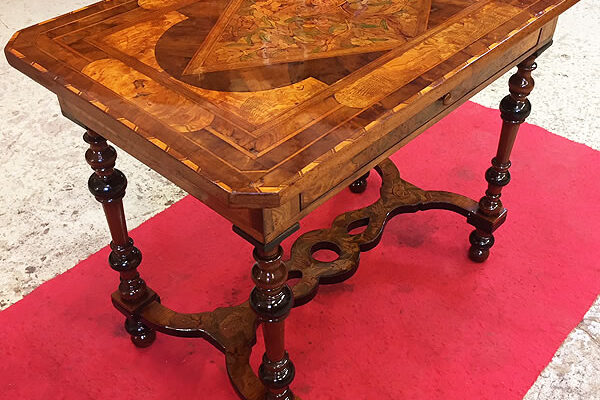 restauration-table-marqueterie-fleurs-vig